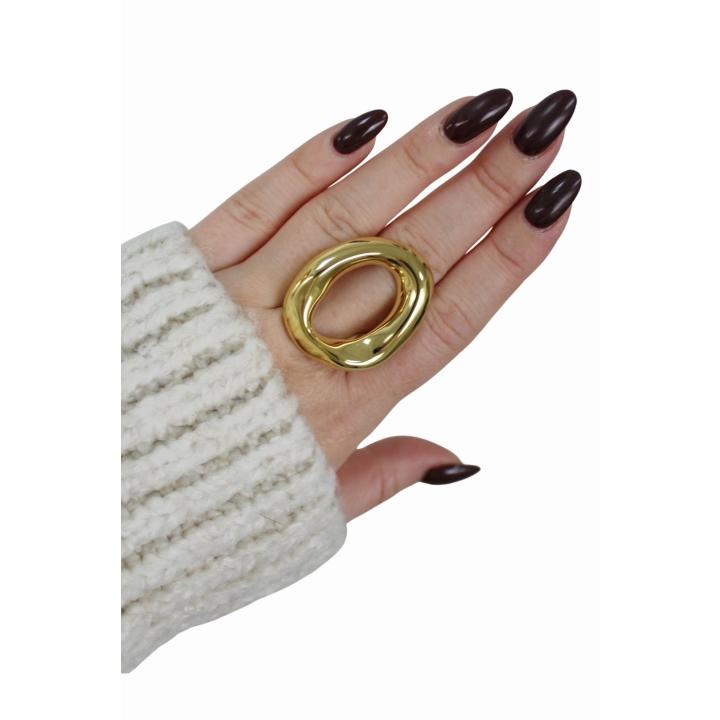 ORGANIC STATEMENT RING | GOLD