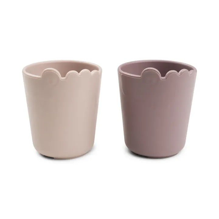 Kiddish mini mug 2-pack Croco - Powder | Done by Deer