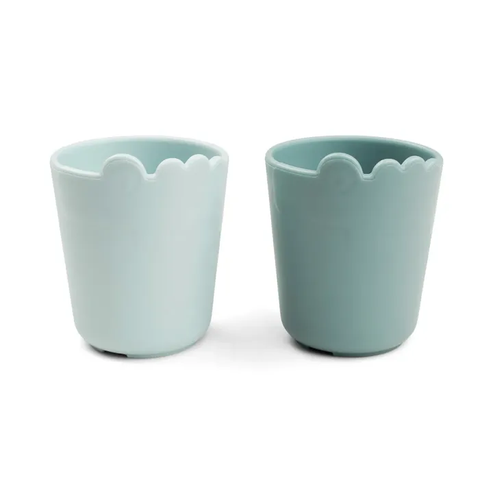 Kiddish mini mug 2-pack Croco - Blue | Done by Deer