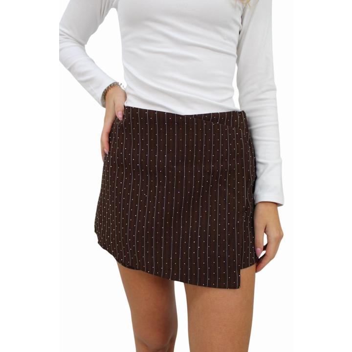 IVIVI GLITTER SKORT | BROWN - S/M