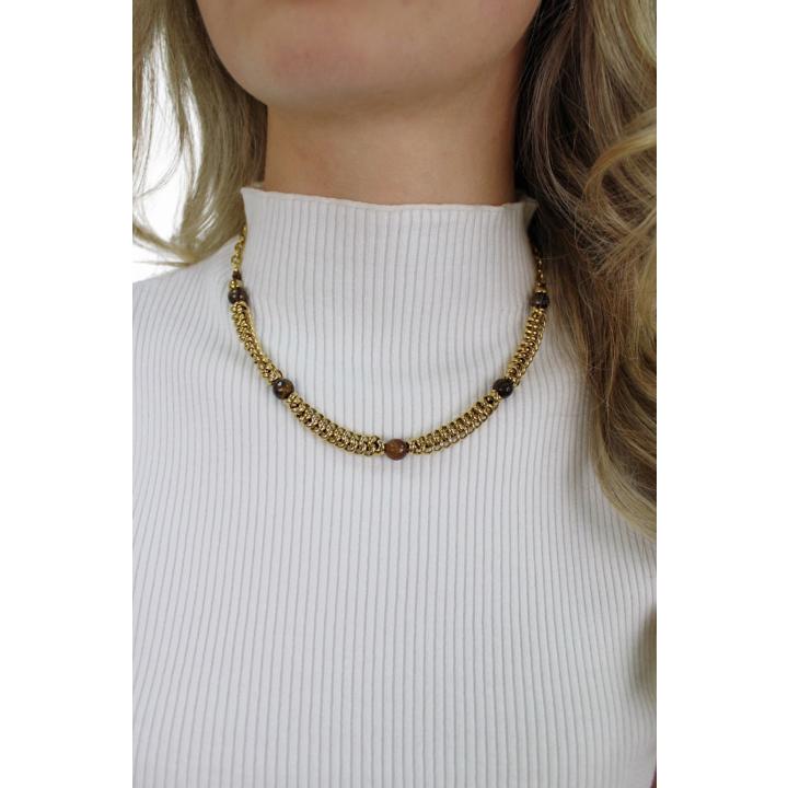 CUTE STONE NECKLACE | GOLD