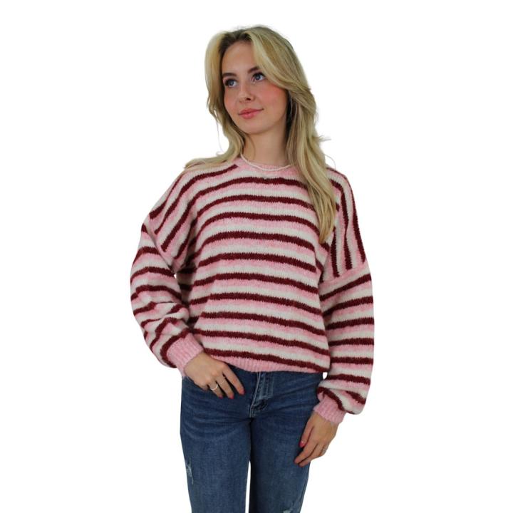 STRIPED COMFY KNIT | BABY PINK