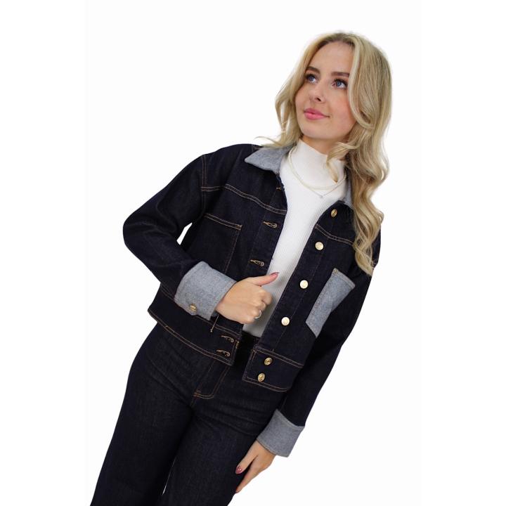 MARIVY DENIM JACKET MG-320-2| DARK BLUE - S/M