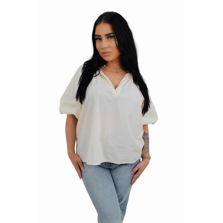 BASIC POF BLOUSE | VANILLA