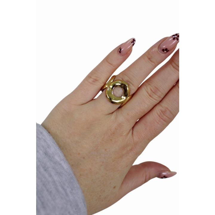 DOUBLE ROUND RING | GOUD