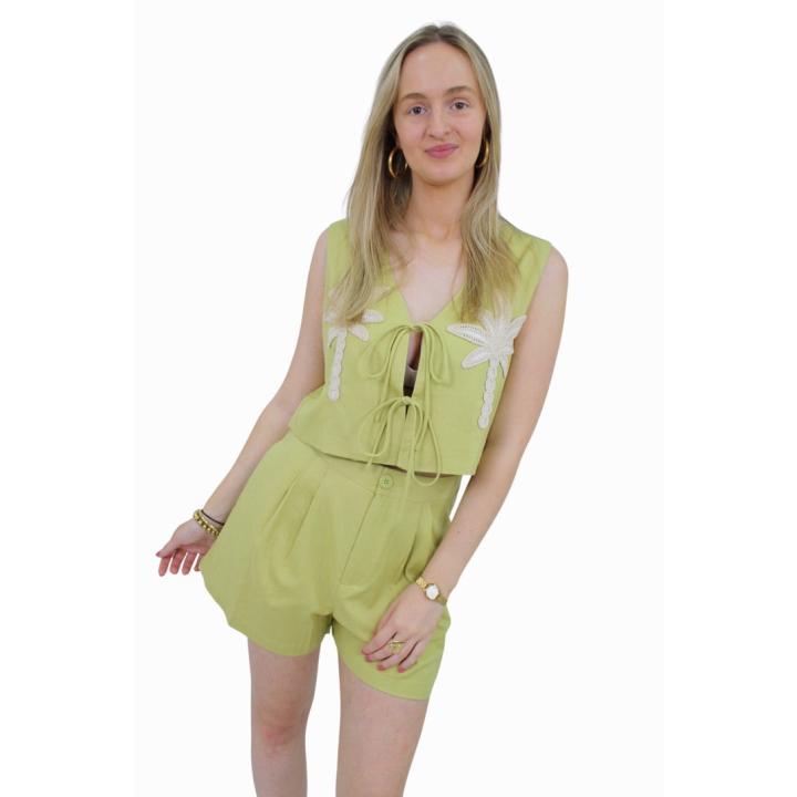 PALM 2-PIECE SET | OLIVE - S/M