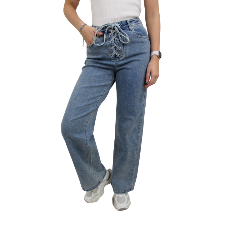 LAULIA BOW WIDE LEG JEANS | Y3367-2 - 34(XS)