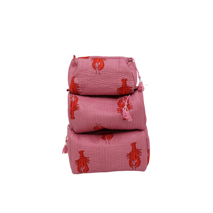 TOILETBAG | LOBSTER PINK - S