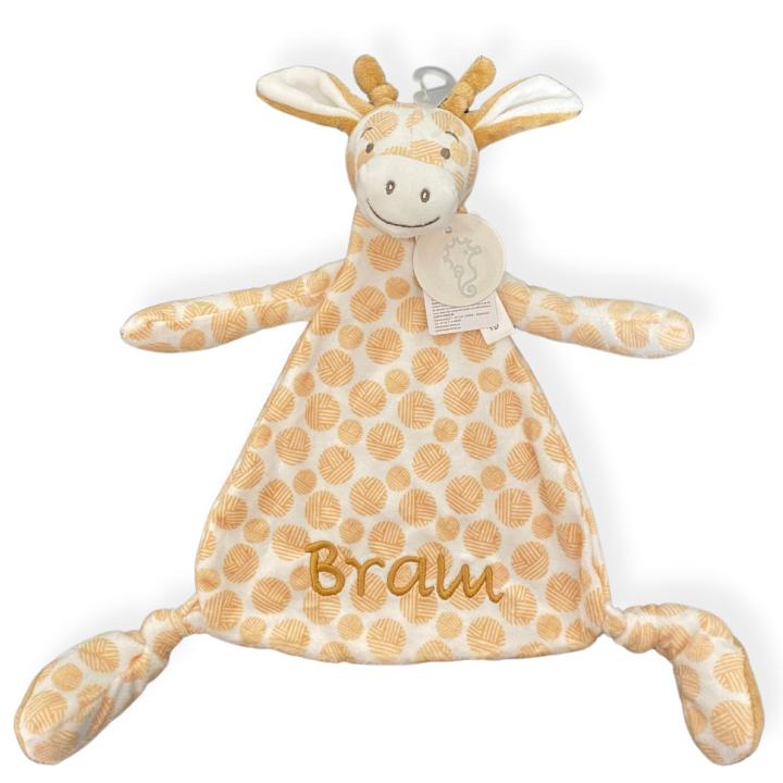 Knuffeldoekje met naam |  Giraf Gessy | Happy Horse