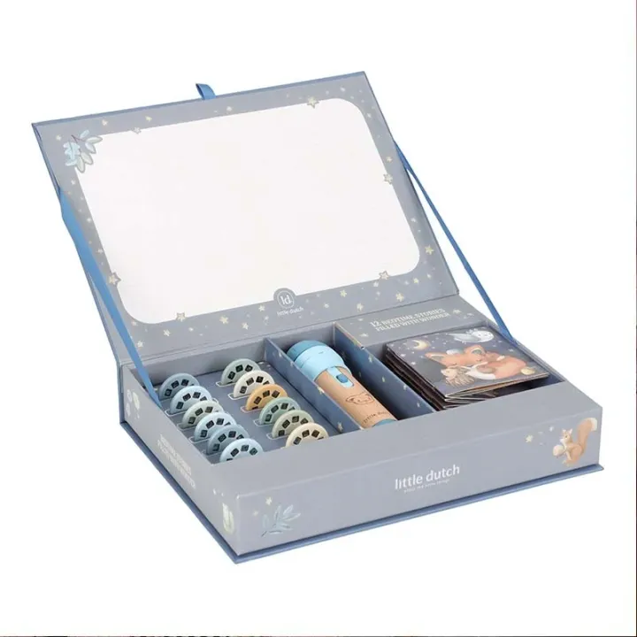 Little Dutch verhalen projector zaklamp - Blauw