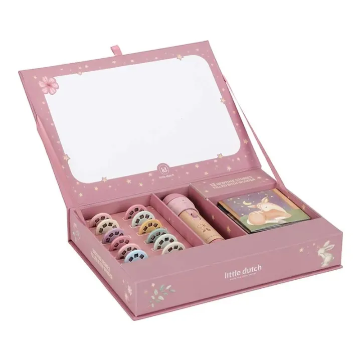 Little Dutch verhalen projector zaklamp - Roze
