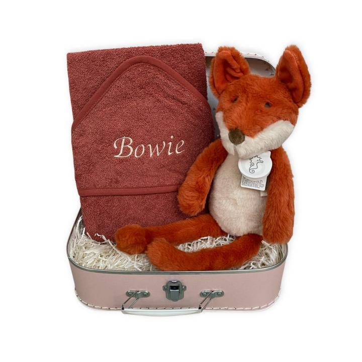 Kraamcadeau Koffer Vos Flore | Stel zelf samen