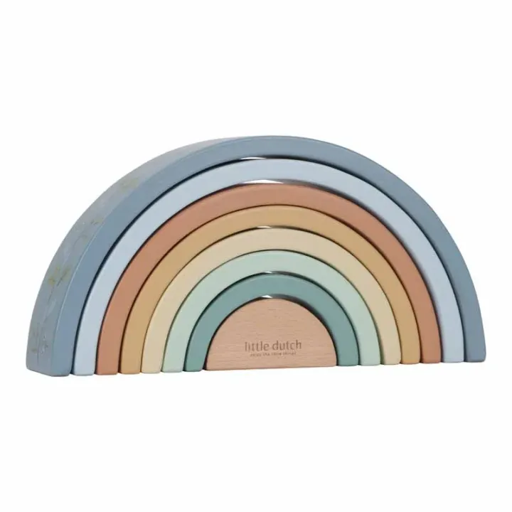 Houten regenboog | Little Dutch - Blauw