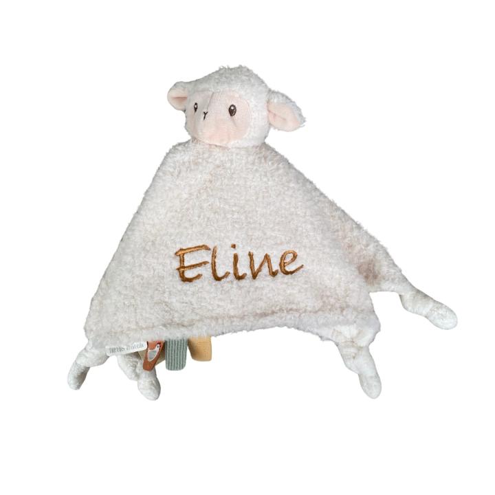 Knuffeldoekje Schaap met naam | Little Dutch