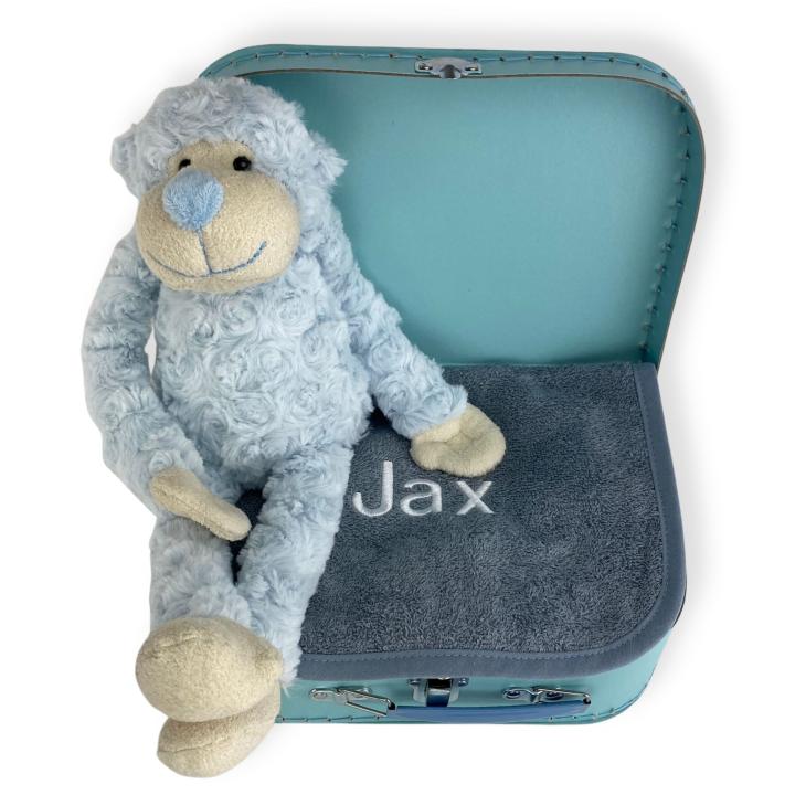 Kraamcadeau koffer aap I Stel zelf samen