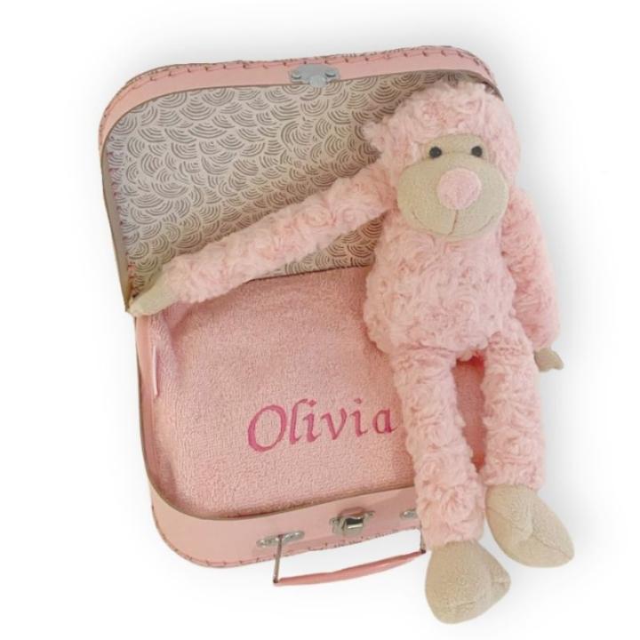 Kraamcadeau koffer aap I Stel zelf samen