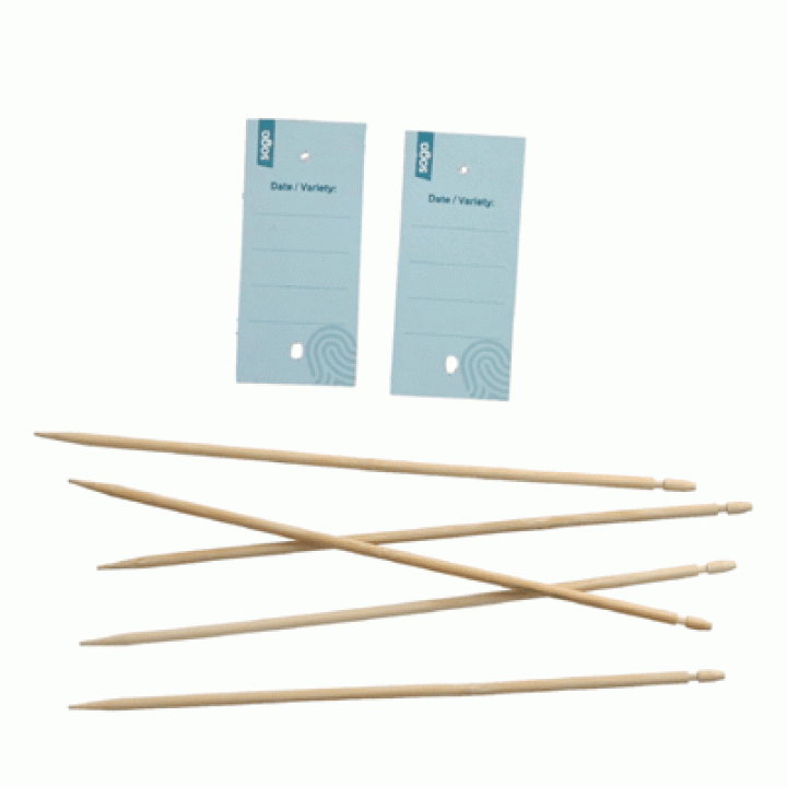 SOGO Bamboe Sticks 5 + 10x Bio Plantlabel