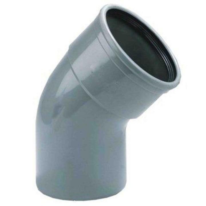 PVC 125mm Bocht 30° Manchet / Spie