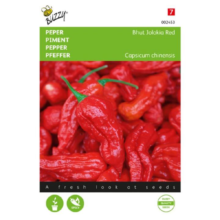Buzzy Peper Bhut Jolokia Red