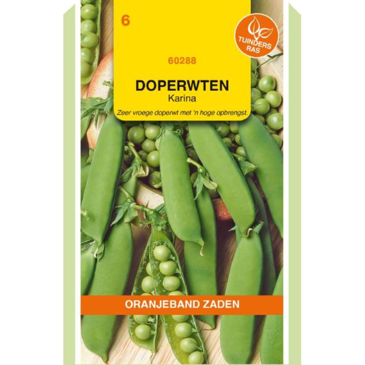 Oranjeband Doperwten Karina - 100gram