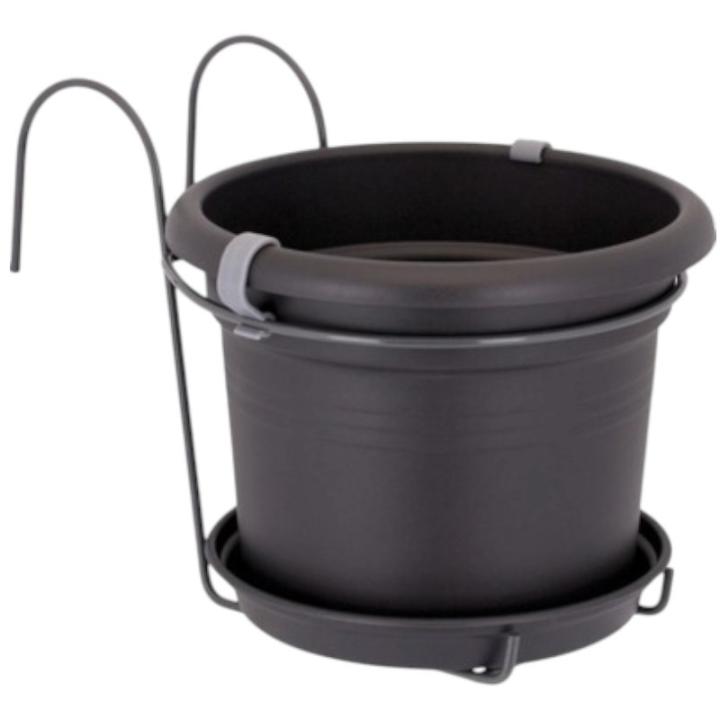Elho Green Basics balkon potholder all-in-1 - Living Black