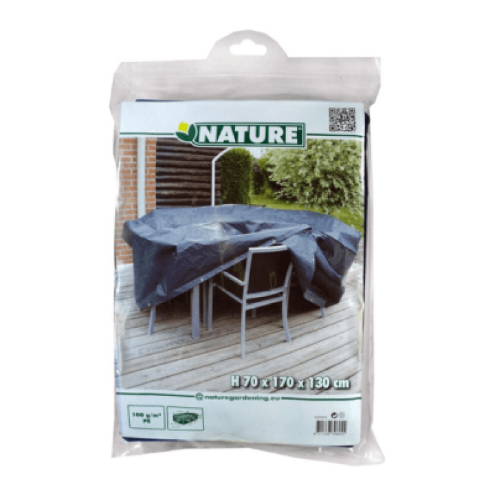 Nature Tuinmeubelhoes 170 x 130 x 70 cm voor rechthoekige tafel - Afdekhoes