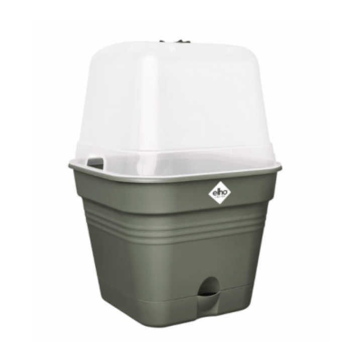 Elho Green Basics Kweekpot Vierkant 15 cm all-in-1 - Blad Groen 