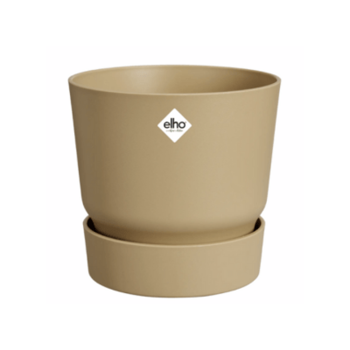 Elho Greenville Rond 25 cm - Goudkleurig Zand 
