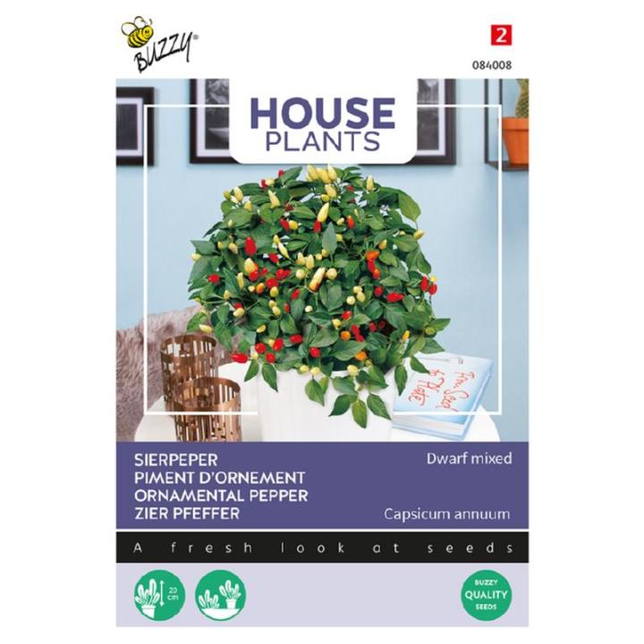 Buzzy® House Plants Sierpeper, Dwarf mixed