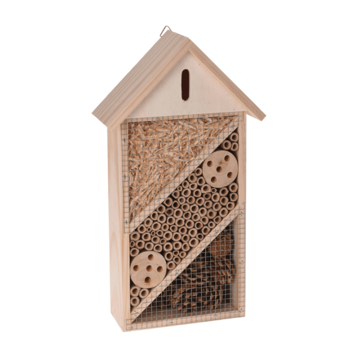 Houten Insectenhotel - 36 cm x 20 cm x 9 cm