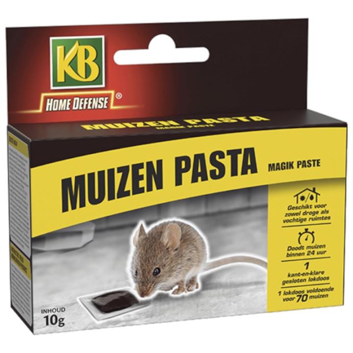 KB Muizen pasta kant & klare lokdoos 1 st/pak Alfachloralose