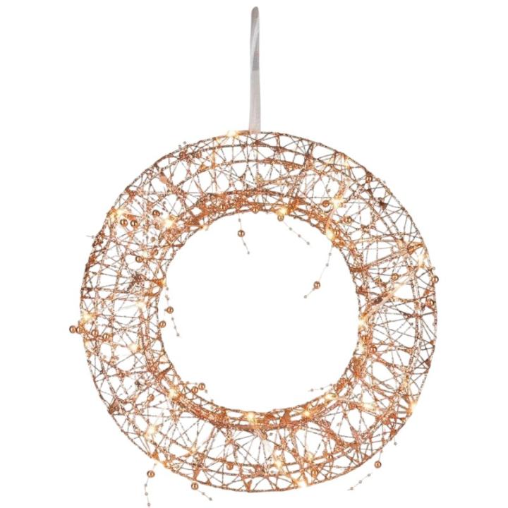 Kerst krans Draadkrans goud 35cm