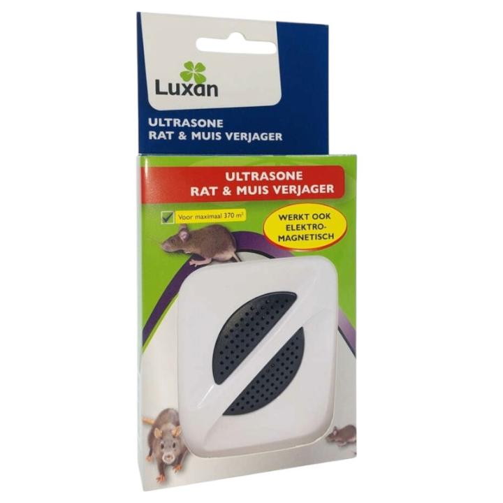 Luxan Ultrasone Muizen en Ratten verjager 370m2