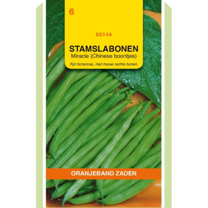 Oranjeband Stamslabonen Miracle ( Chinese Boontjes ) 100g