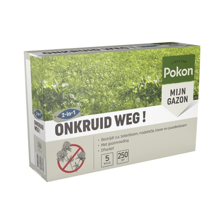 Pokon Onkruid Weg! - 5kg - Onkruidverdelger - Geschikt voor 250m² - Onkruidbestrijder