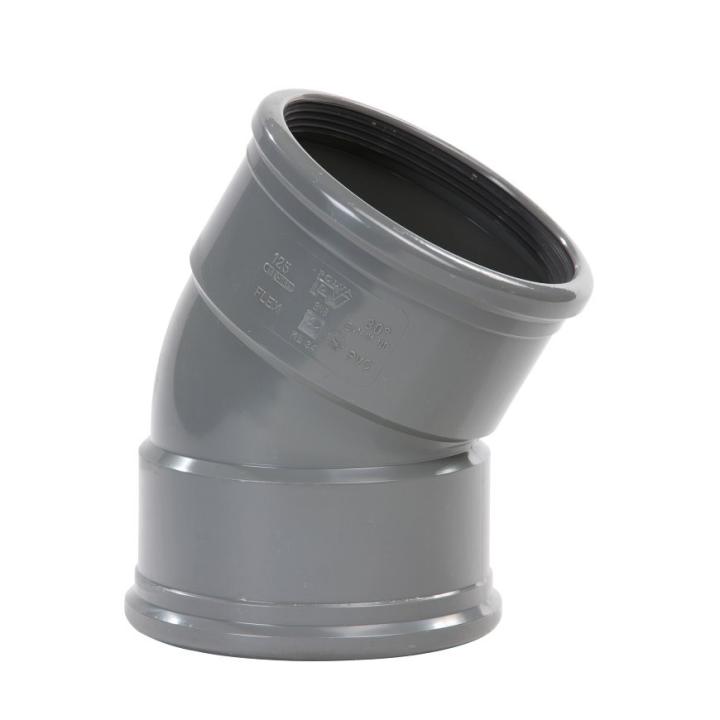 PVC Bocht Manchet 160mm Bocht 30°