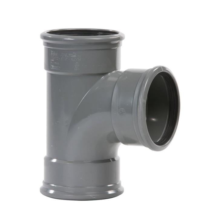 PVC T-stuk 90° Manchet - 125mm