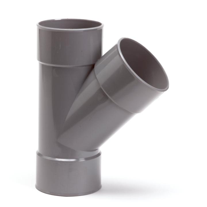 PVC T-stuk 45° 3xLV - 32mm