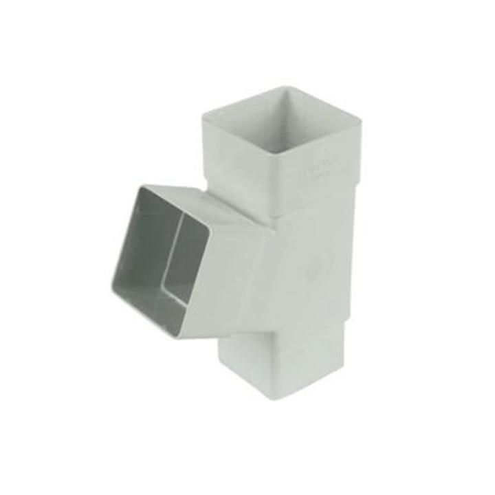 Square line regenpijp Y-stuk 67,5 graden wit
