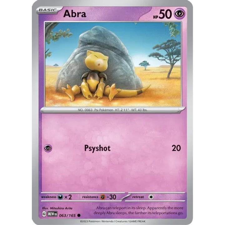 Abra 063/165 - Scarlet & Violet 151 - Reverse Holofoil