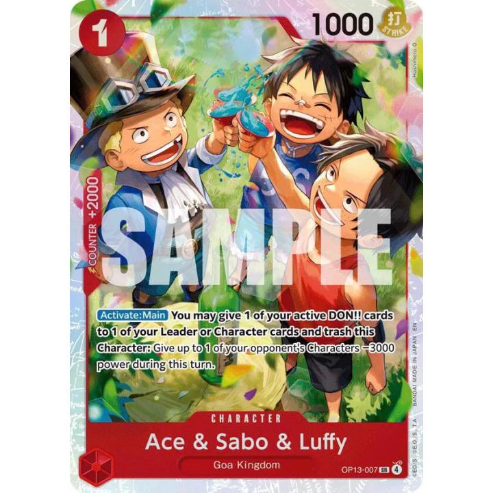 Ace & Sabo & Luffy OP13-007 - Carrying on his Will - Foil