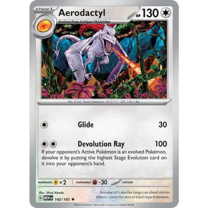 Aerodactyl 142/165 - Scarlet & Violet 151 - Reverse Holofoil