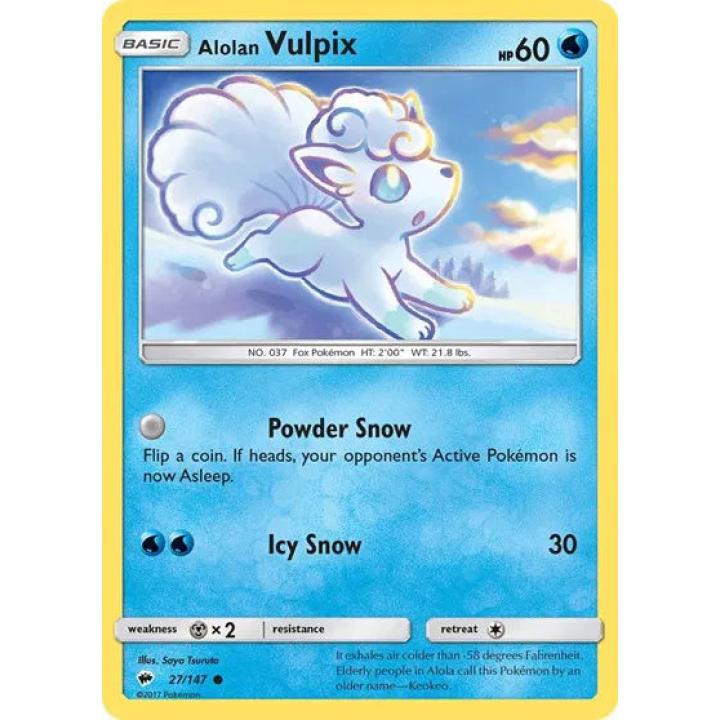 Alolan Vulpix 27/147 - Burning Shadows - Normal
