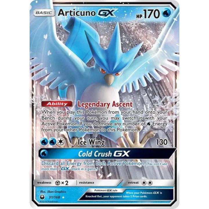 Articuno GX 31/168 - Celestial Storm - Holofoil