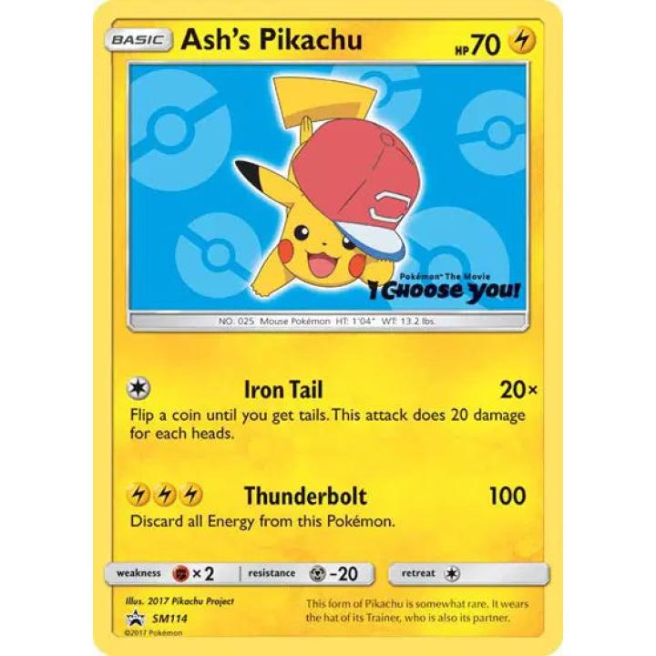 Ash's Pikachu SM114 - Sun & Moon Promo - Normal