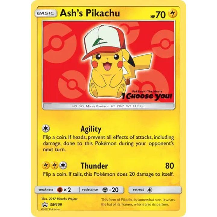 Ash's Pikachu SM109 - Sun Moon Promo - Normal