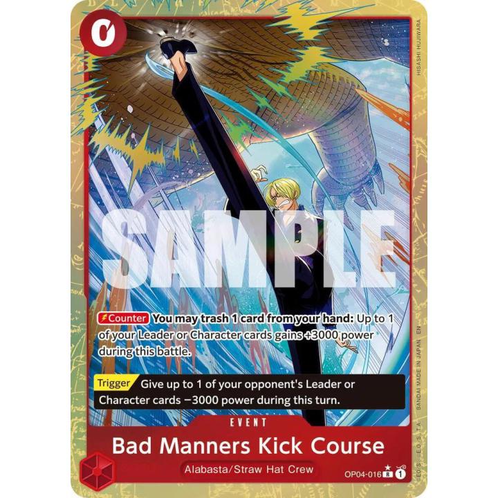 Bad Manners Kick Course (Alternate Art) OP04-016 - The Best Vol.2 - Foil