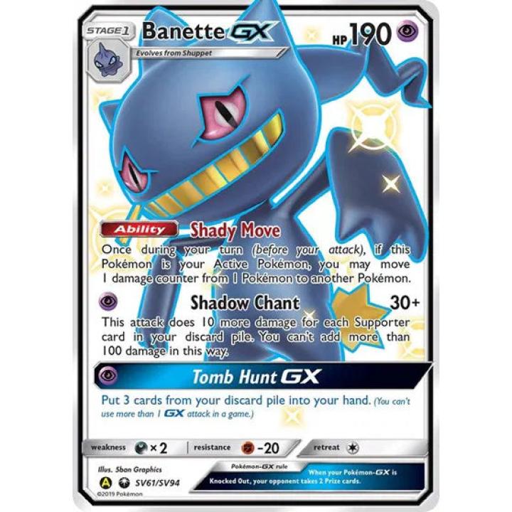 Banette GX SV61/SV94  - Hidden Fates: Shiny Vault - Holofoil