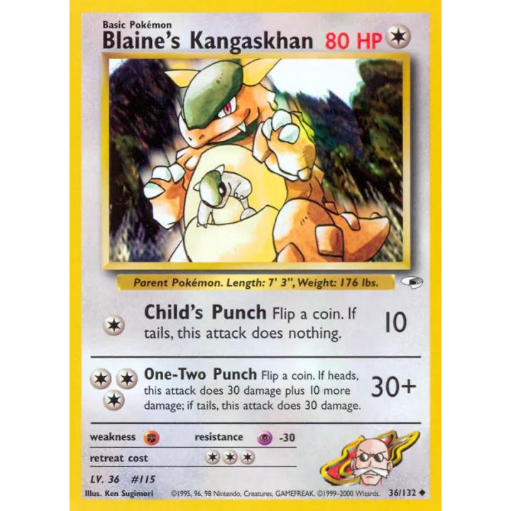 Blaine's Kangaskhan 36/132 - Gym Heroes (Unlimited) - Normal