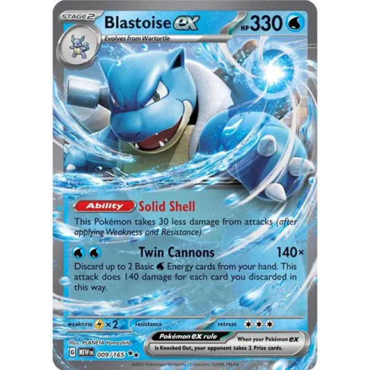 Blastoise ex 009/165 - Scarlet & Violet 151 - Holofoil